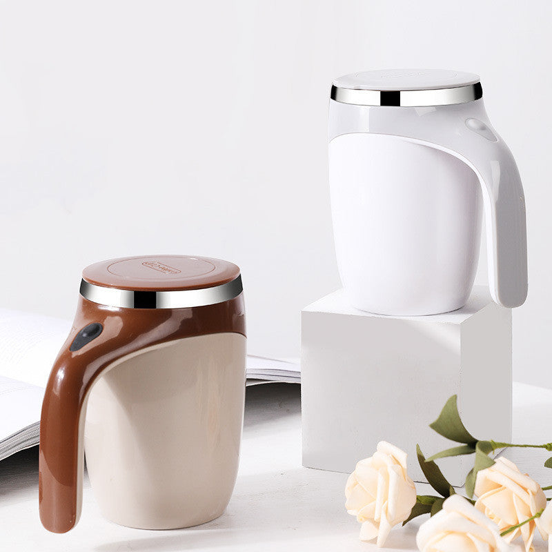 Tazza da caffè con mescolatore automatico ricaricabile – Mescola caffe, latte e frullati in pochi secondi