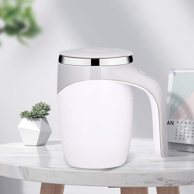 Tazza da caffè con mescolatore automatico ricaricabile – Mescola caffe, latte e frullati in pochi secondi